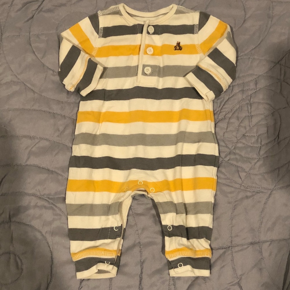 Baby Gap Cotton Striped Playsuit - Sz 0-3mo